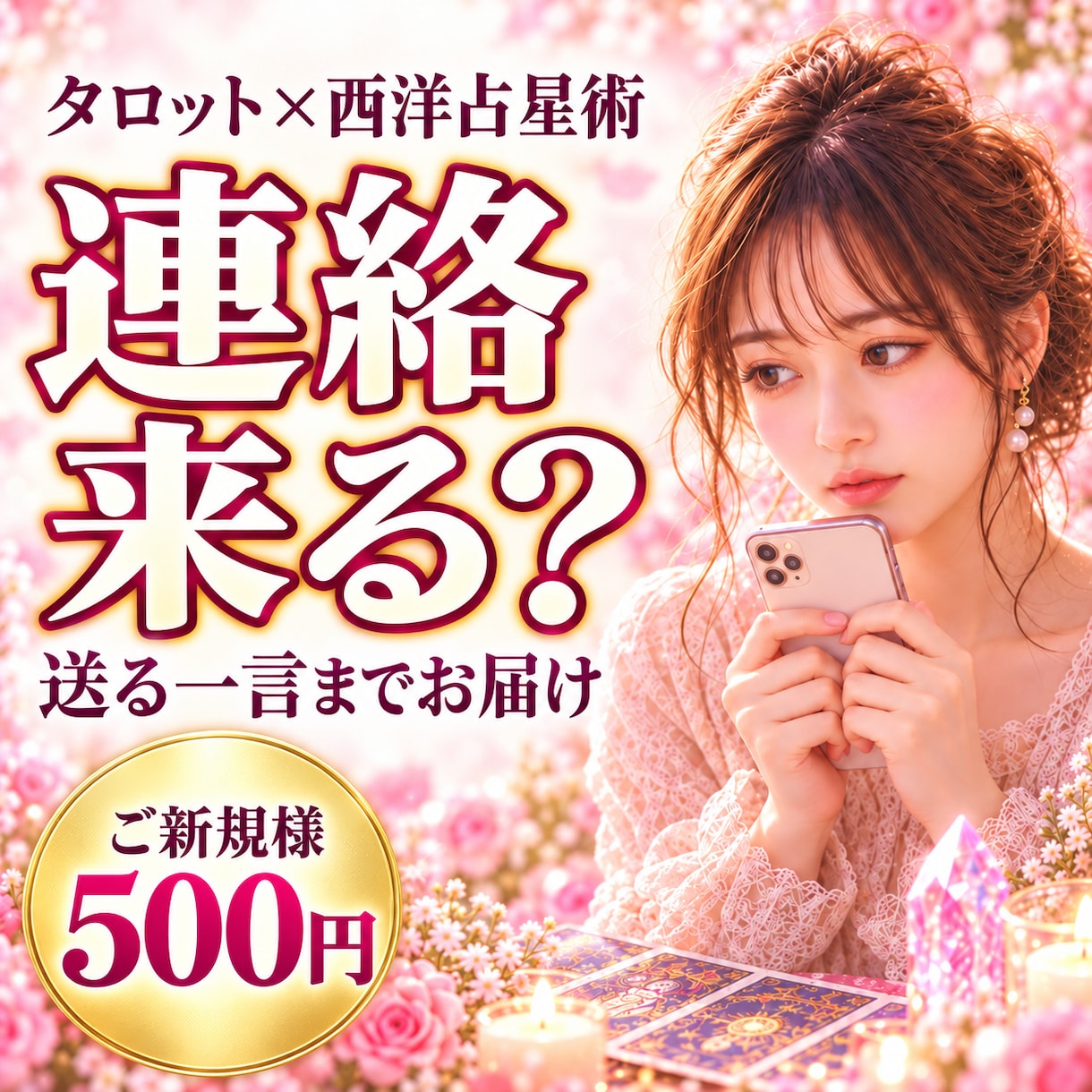 連絡が減ったあの人の本音と、送る一言を視ます 既読スルー・返信が遅い…連絡のタイミングと文例までお届け イメージ1