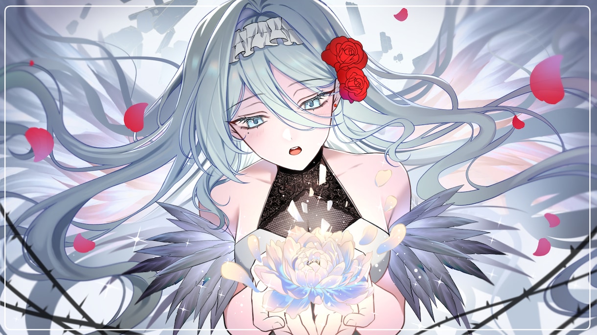 配信用やアイコン、1枚絵など幅広く承ります 立ち絵、一枚絵、アイコン、キャラデザなど、お任せください！ イメージ4
