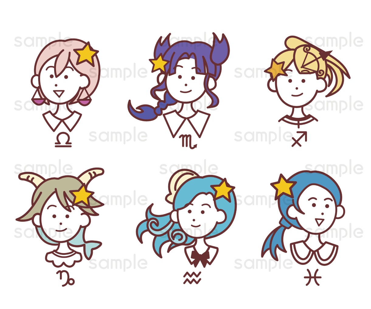シンプルでかわいい線画アイコン描きます ♪即日～４日以内のスピード納品！(o^^o) イメージ7