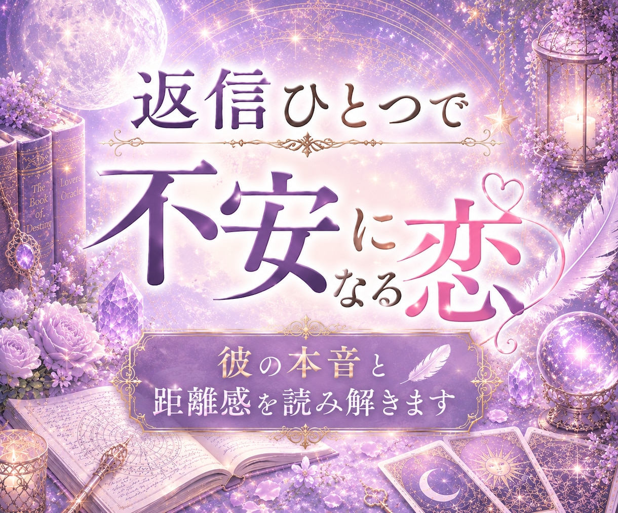 彼との距離感と恋の攻略法を読み解きます 彼の性格・本音・恋愛傾向を徹底鑑定 イメージ1