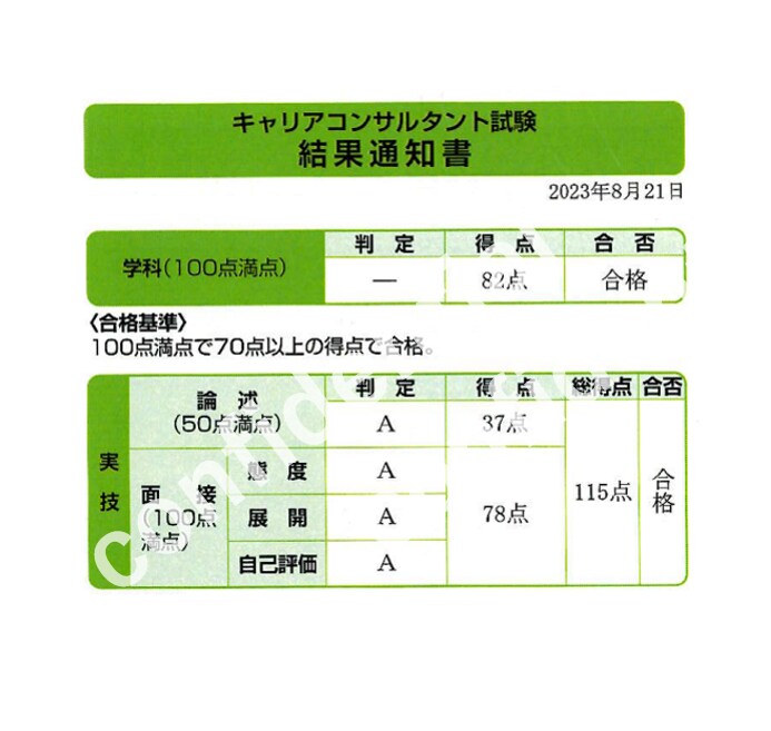 キャリコン試験＜論述・面接対策＞勉強ノート売ります 実務経験0でも実技オールAで一発合格！合格のヒントを言語化 イメージ2