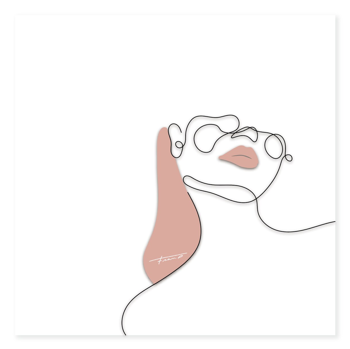 女性に人気！線画デザイン描きます 目に着きやすい女性に好評の線画デザイン！メンズ対応可！！ イメージ3