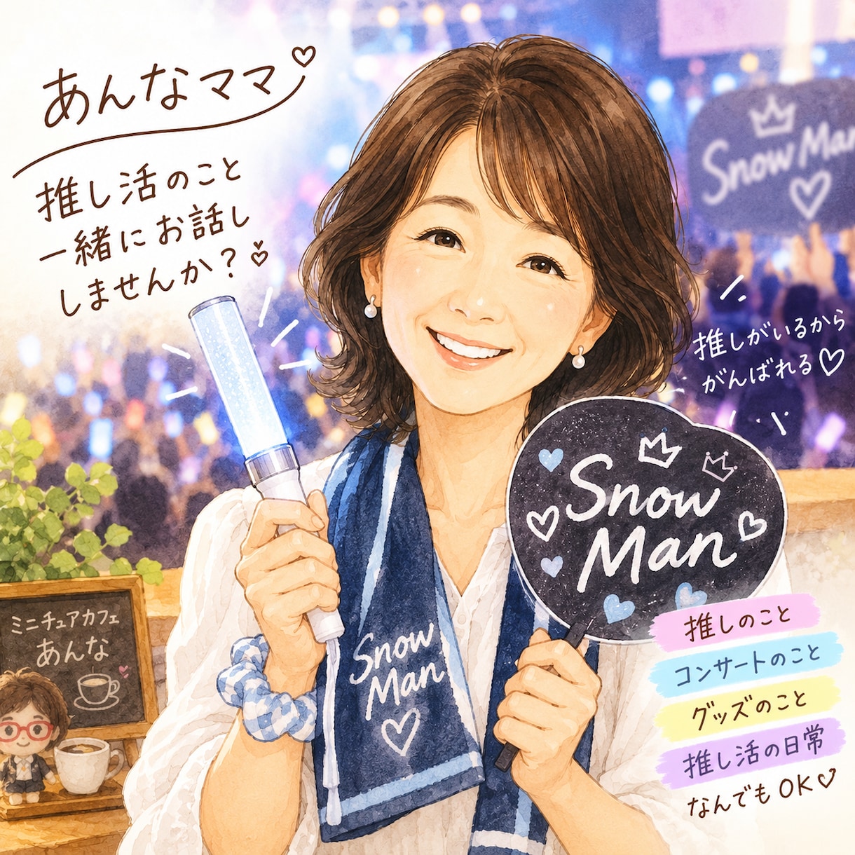 推し活のお話し思いっきり聞きます 推しへの愛、推し活の楽しさや悩みなども語ってくださいね イメージ2