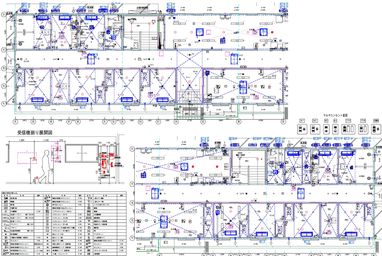 建築図から電気図面の施工図を作成します プロット図、配線図、系統図、詳細図などを作成します。 イメージ2