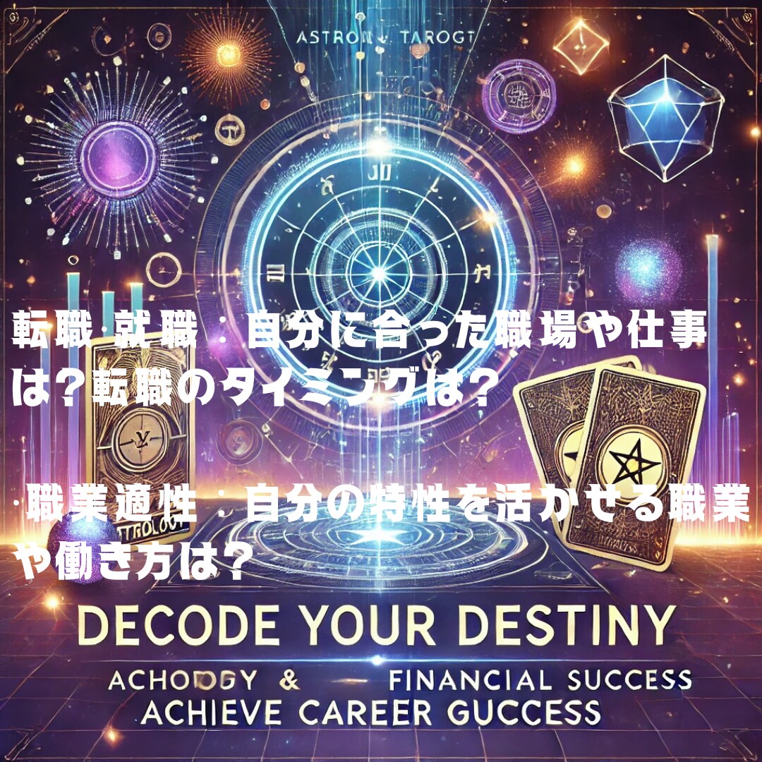 あなたの強み×運気を最大活用します 仕事とお金の悩みを解決する鑑定 イメージ3