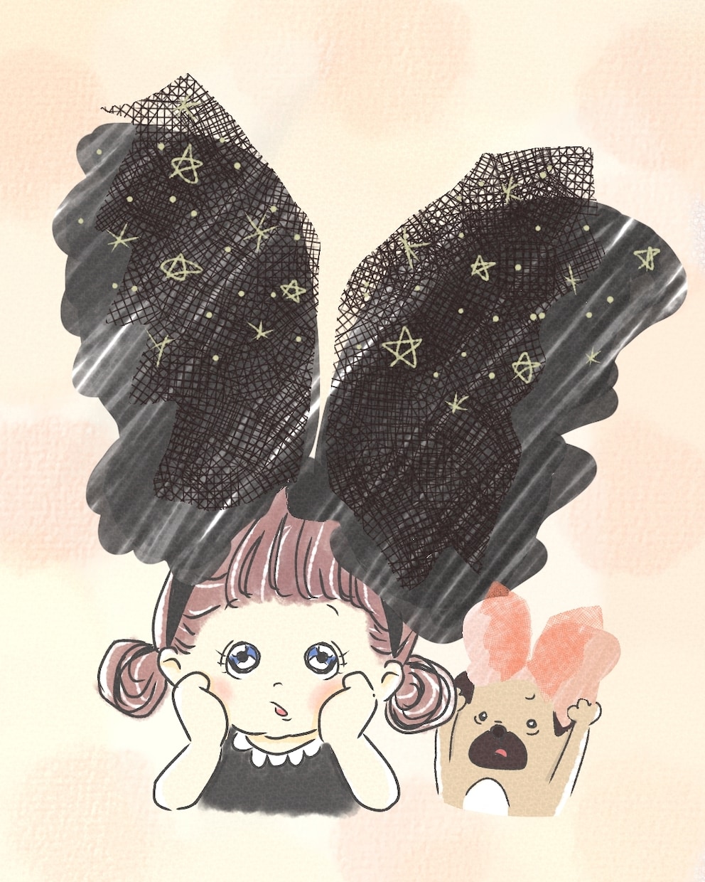 背景付きでユルカワな1枚絵作成します 似顔絵、ウェブサイト、アイコンetc…使い方自由！ イメージ3