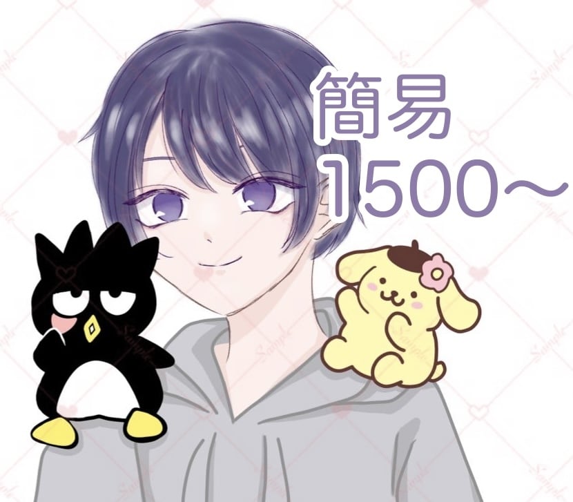 イラストオーダー受け付けます 簡易イラスト、コテキャラ、コテ同を受け付けています。 イメージ2