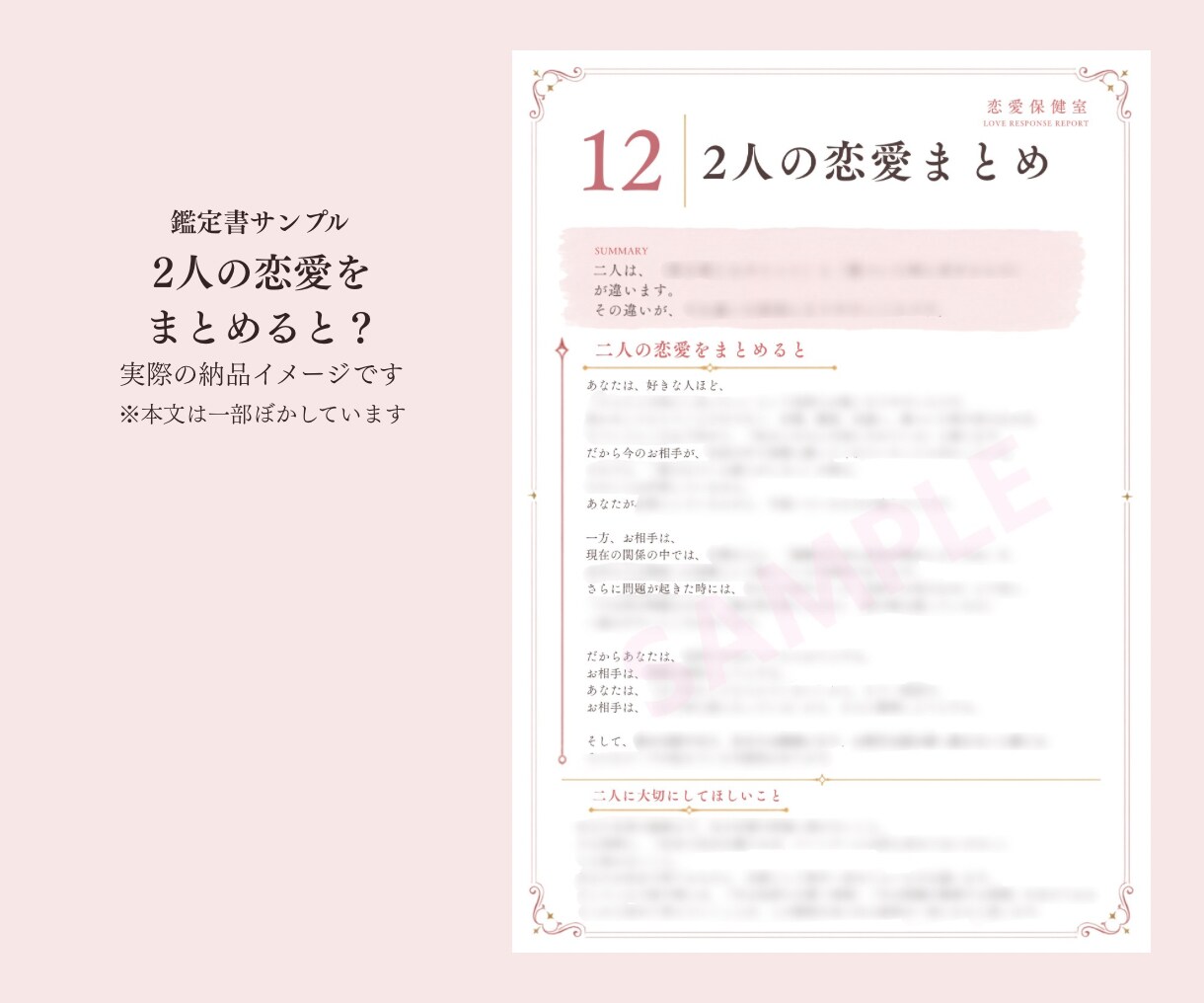 この二人、恋愛するとどうなる？を読み解きます 全13P以上♡二人の恋愛をまるごと「取扱説明書」に イメージ9