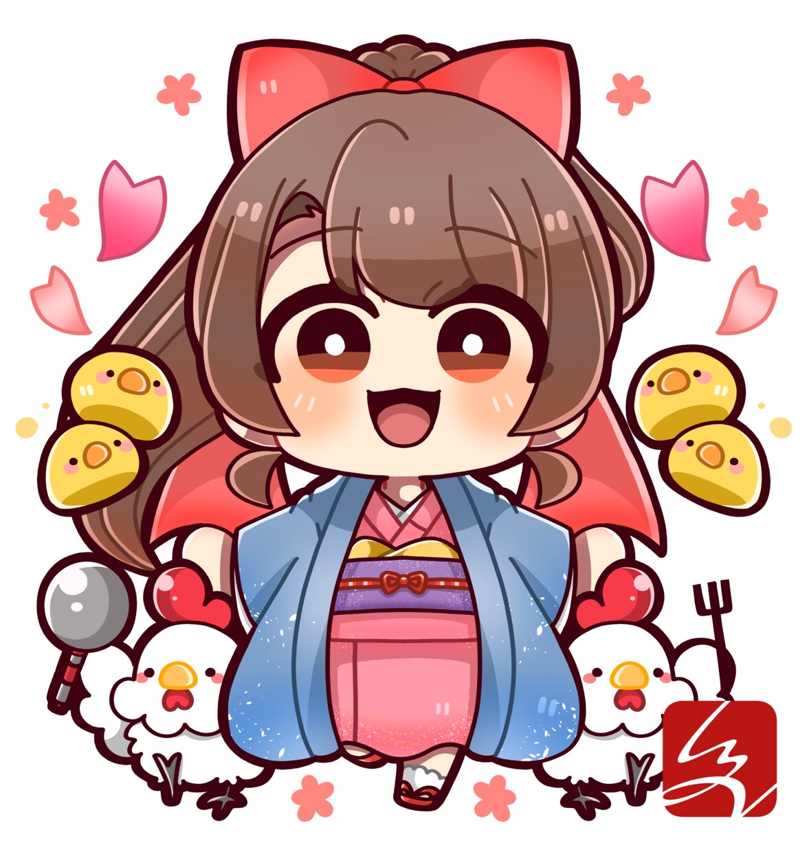 パッと目を引く☆デフォルメイラスト描きます グッズ製作に強い！デフォルメイラストを提供！ イメージ4