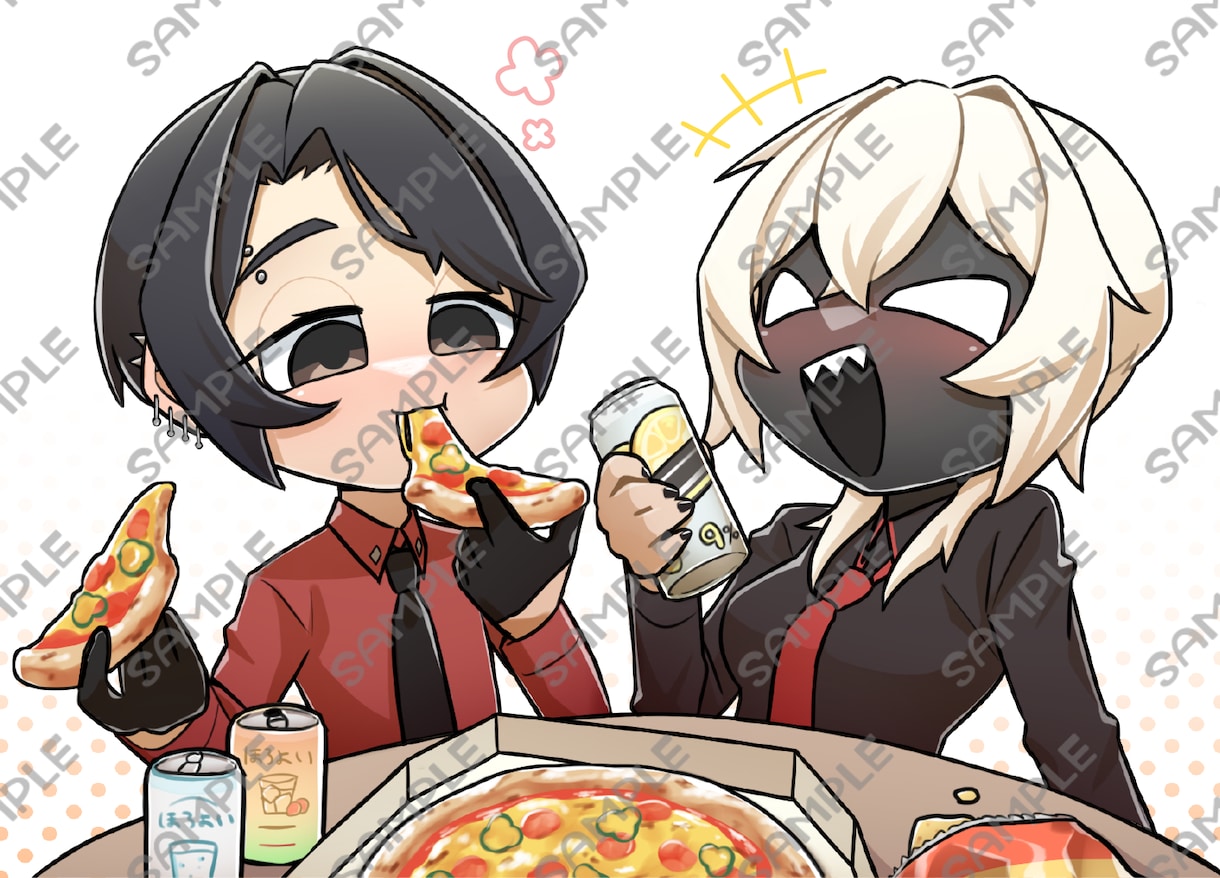 バストアップイラスト描きます アイコンやサムネの素材などにどうぞ！ イメージ4