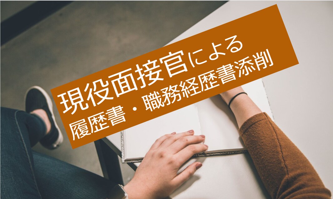現役メーカー面接官が、職務経歴・履歴書を添削します 選考側の視点で修正点を指摘して、「選考通過率ＵＰ」させます！ イメージ1