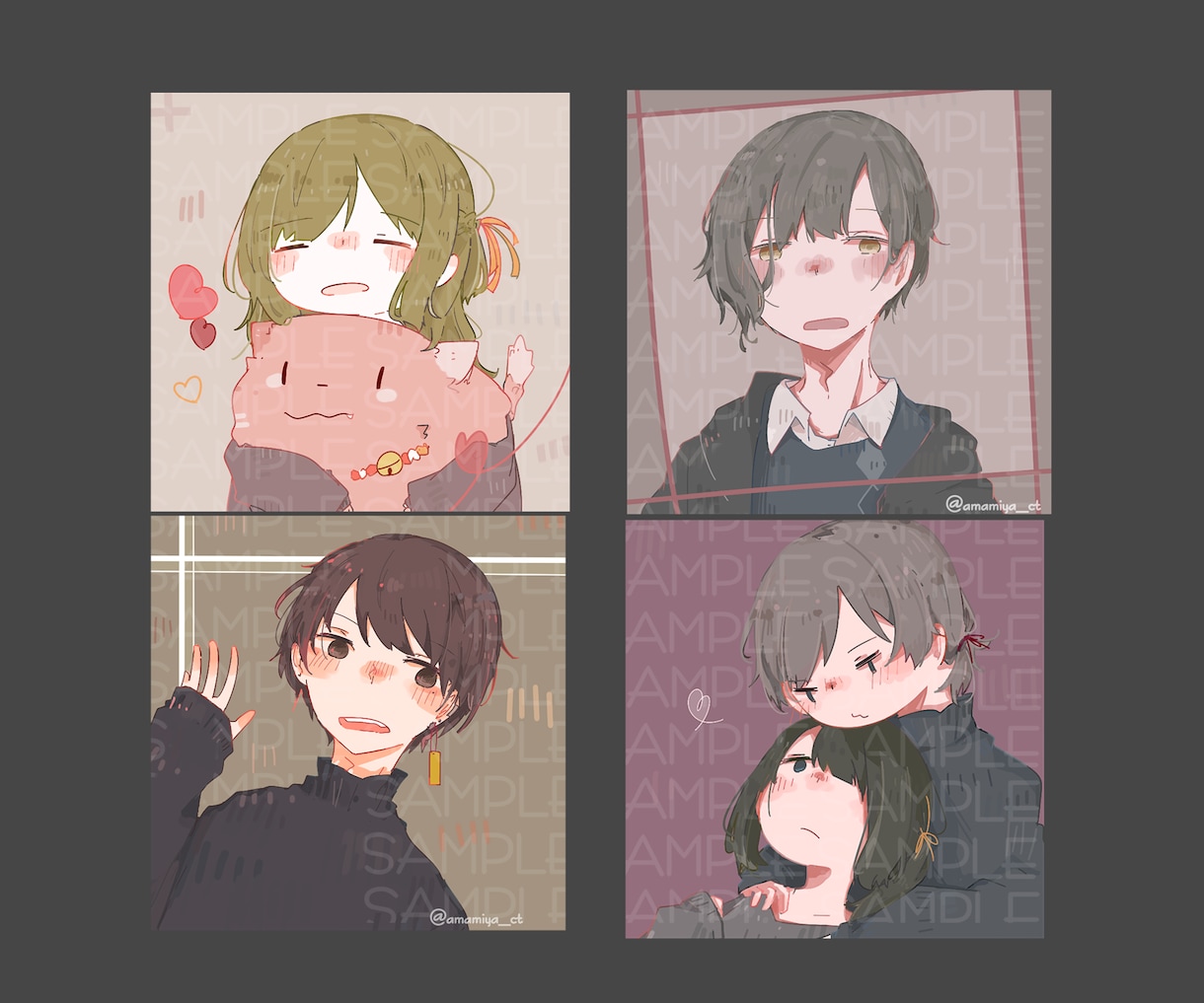 sns用のほわゆるアイコン描きます ゆるふわな女の子のイラストを求めてる方にオススメです イメージ3