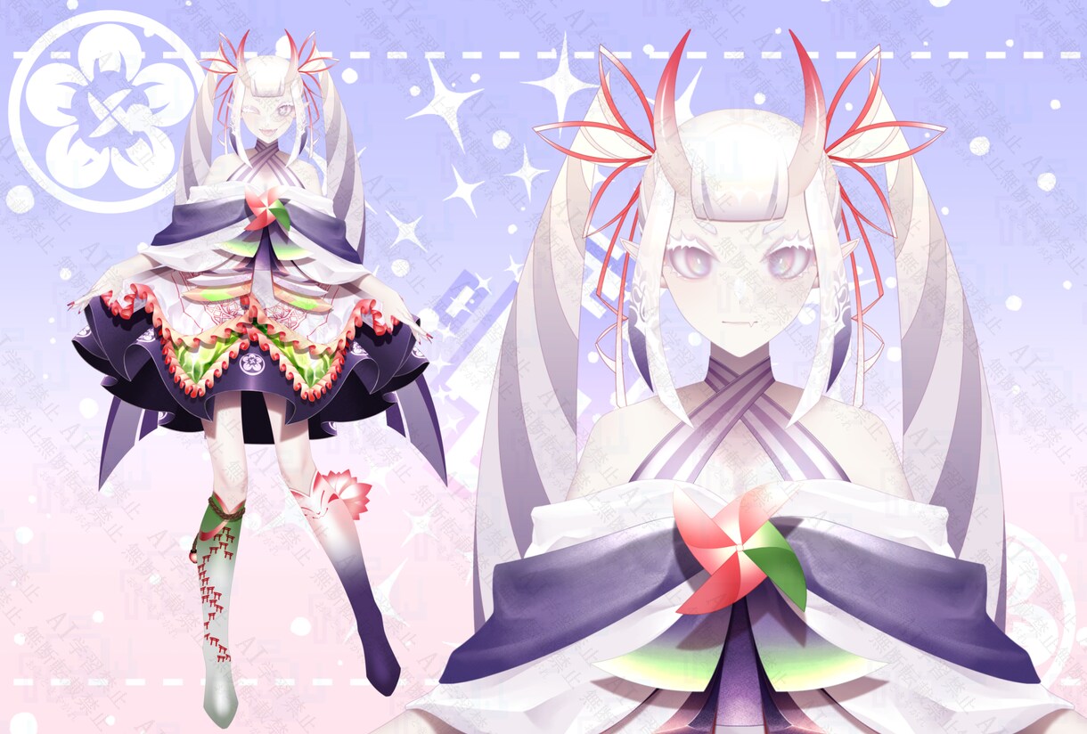 キャラデザからLive2Dまですべて制作いたします 貴方の好みのVを人間～人外まで幅広く制作いたします！ イメージ6