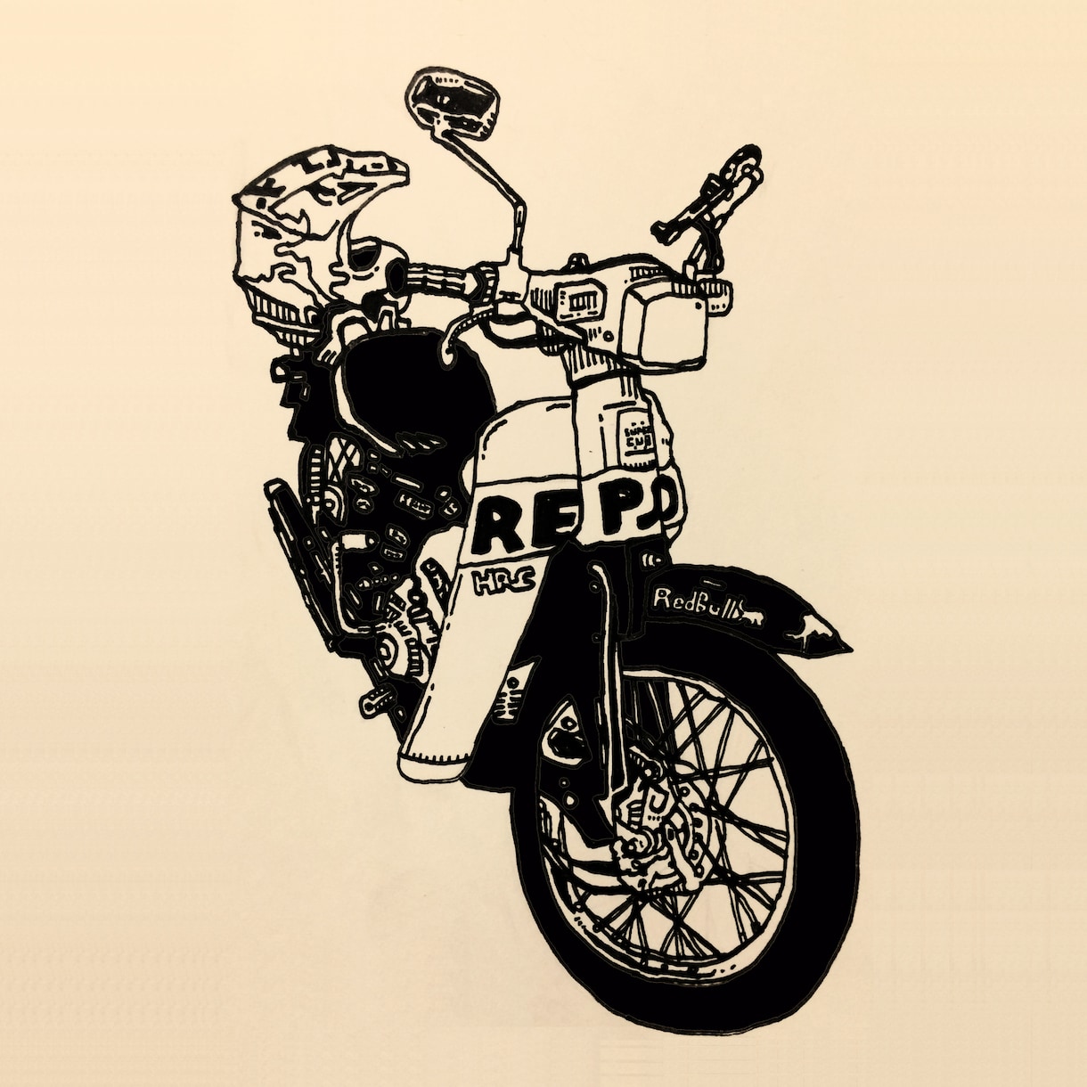 バイク/車/リアル/絵/イラスト描きます あなたの愛車を味のある絵にします。 イメージ2