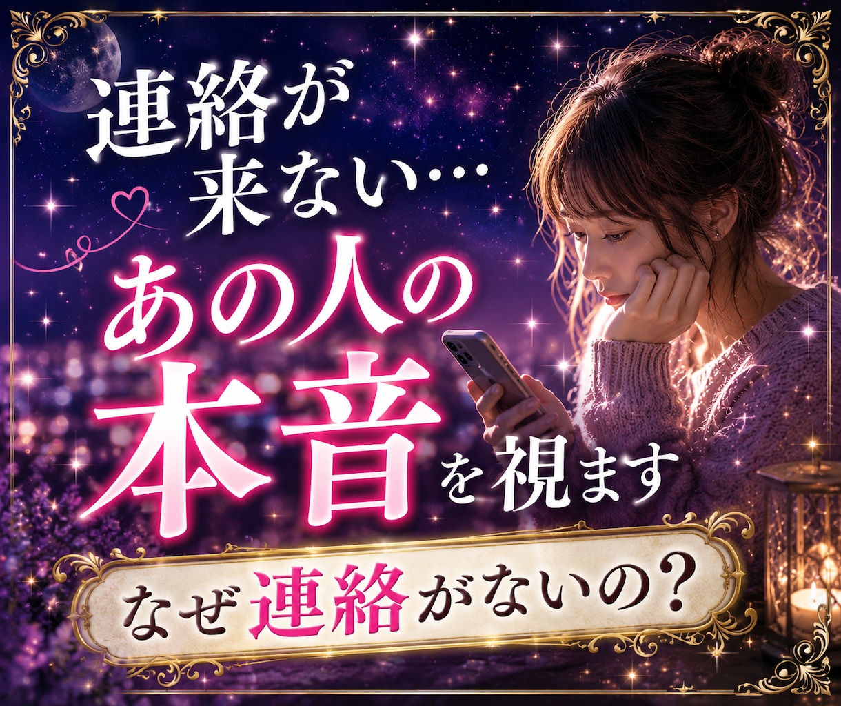 連絡が来ないあの人の本音を視ます なぜ連絡がないの？今の気持ちと今後の流れを読み解きます イメージ1
