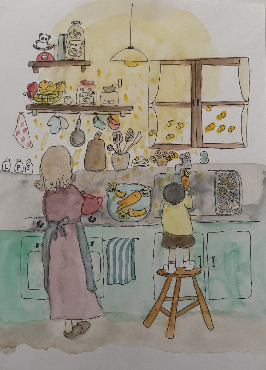 物語を紡ぐ一枚絵の水彩イラストを描きます 何でもないけど愛おしい　暮らしの雫を飾りませんか イメージ1