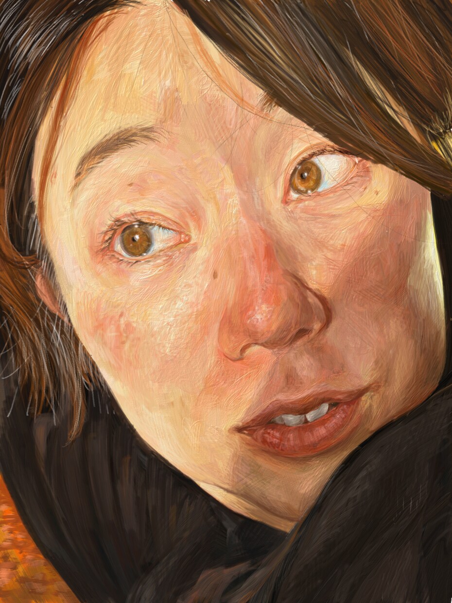 1人様専用/忠実でリアルな似顔絵を描きます まるで油絵のような、重厚感のある特別な似顔絵 イメージ1