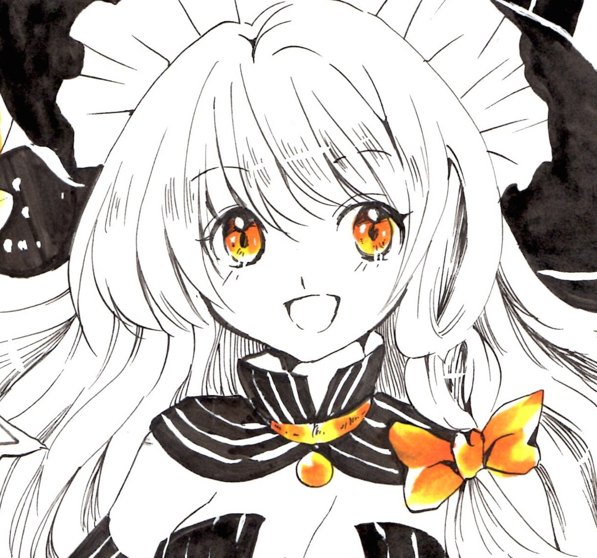 【７３】黒×お好きな一色　シンプルでかっこいいアイコン描きます♪【2色画】 イメージ2
