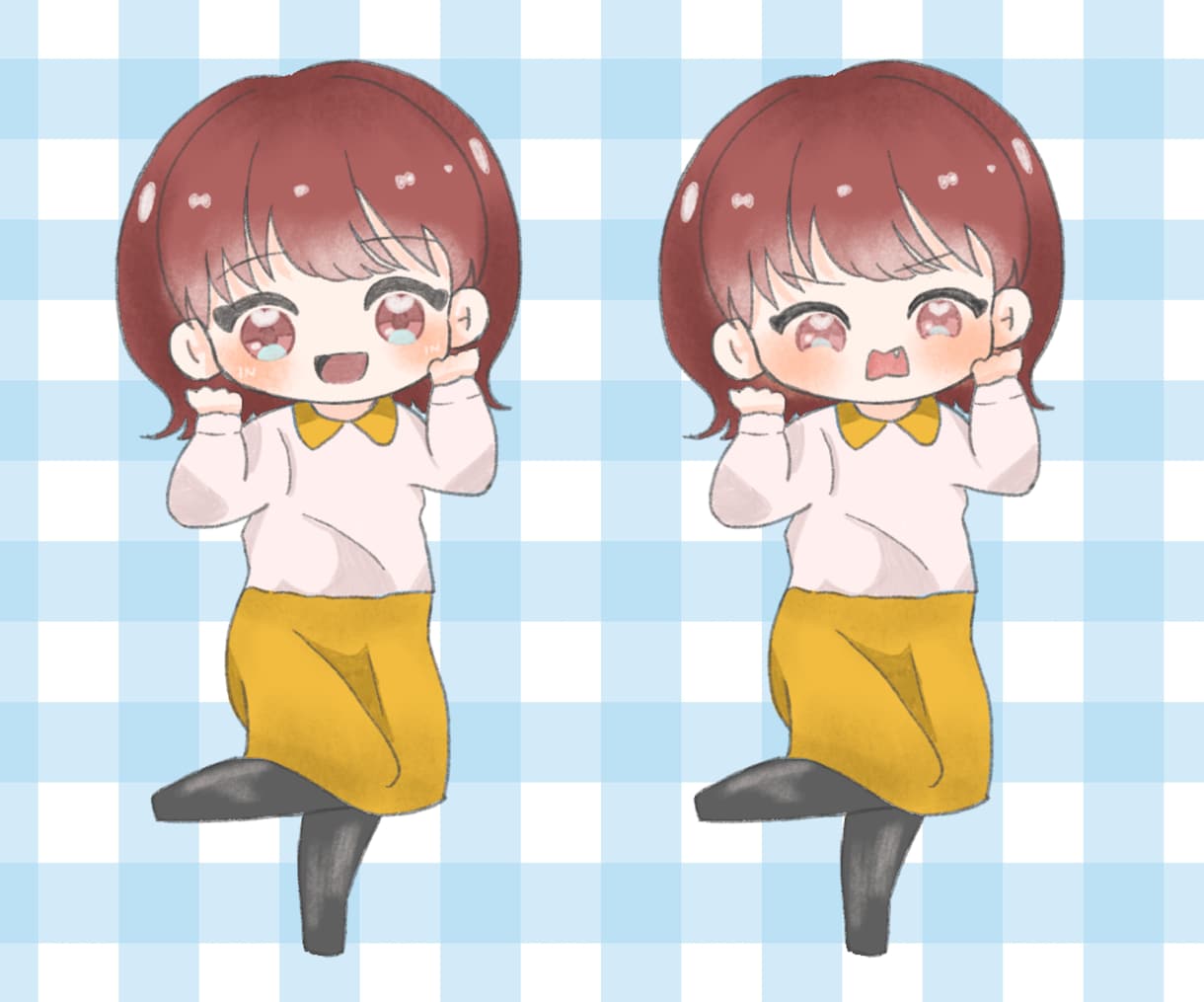 ふわふわ可愛いSDキャラ作成します アイコンやグッズなどに使っていただけるミニキャラ描きます イメージ4