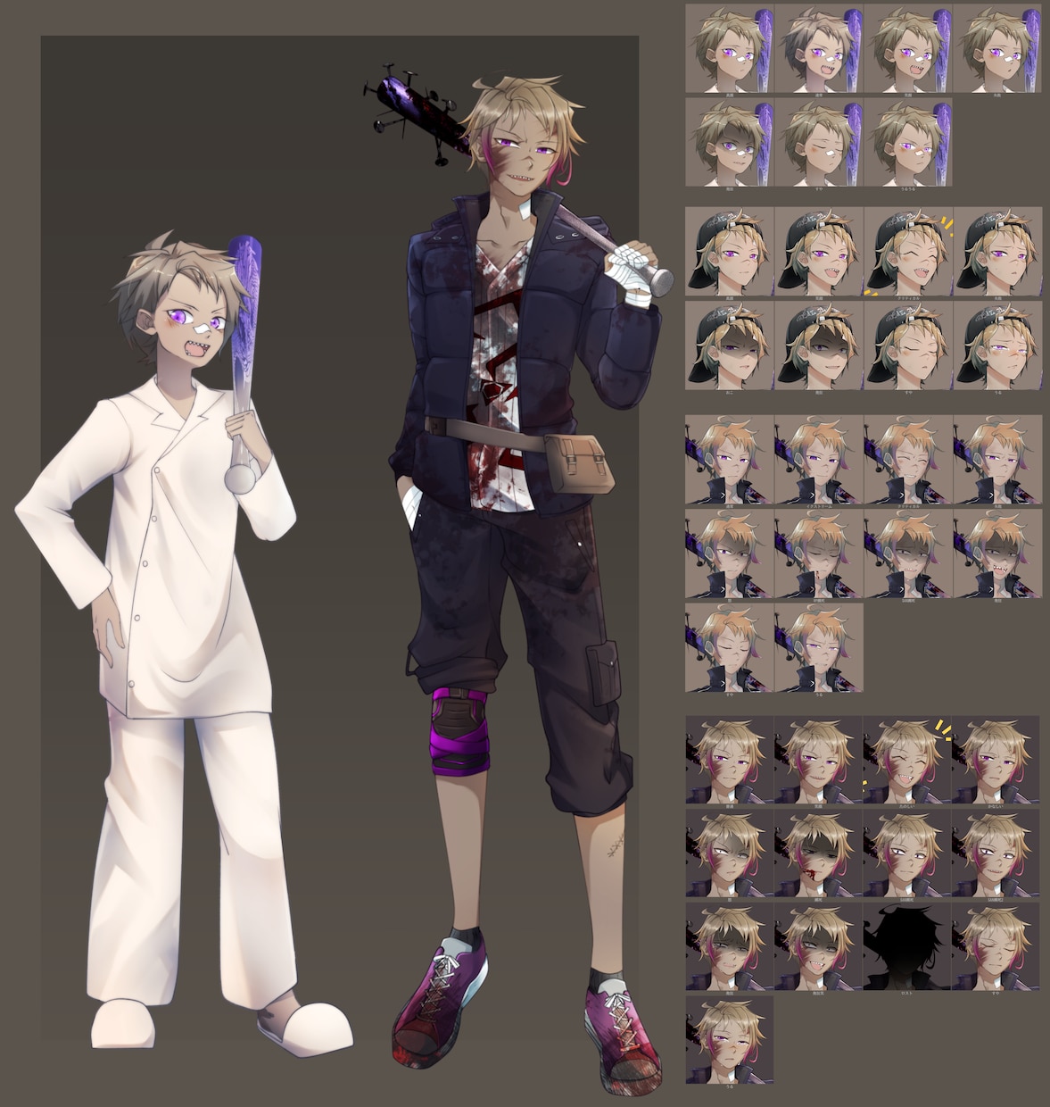 TRPGの男性キャラクター描きます イケメンの顔面が32差分付いてくる！ イメージ7