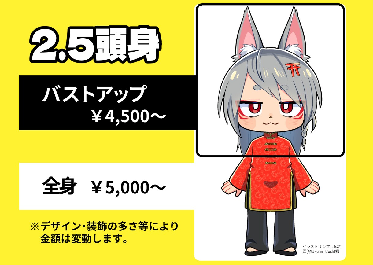 Vtuberさんにオススメ！SDイラスト描きます メンバーシップスタンプやアイコンにもどうぞ！ イメージ2