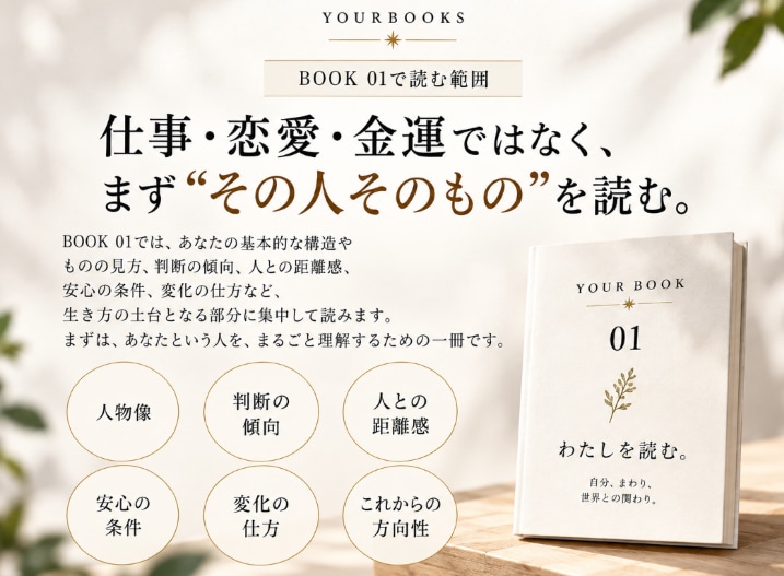 紫微斗数で「あなたという人」を一冊の本にします あなたを見る前に、目次は決めません。 イメージ2