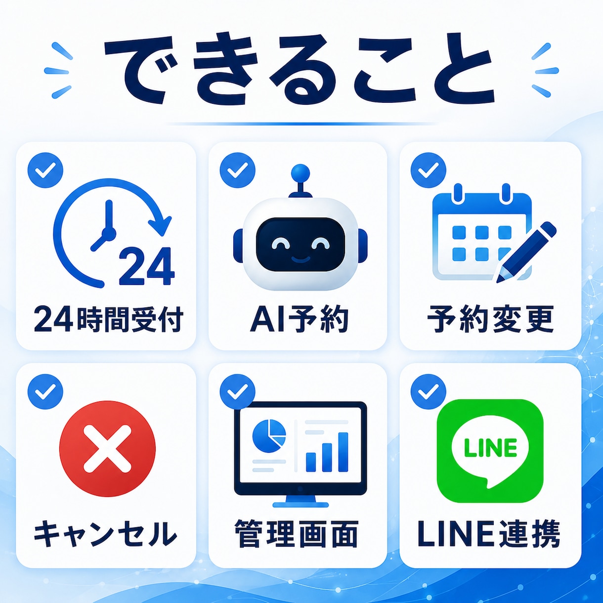 飲食店等のAI予約スタッフを構築します LINEで予約受付を自動化し業務を効率化 イメージ3