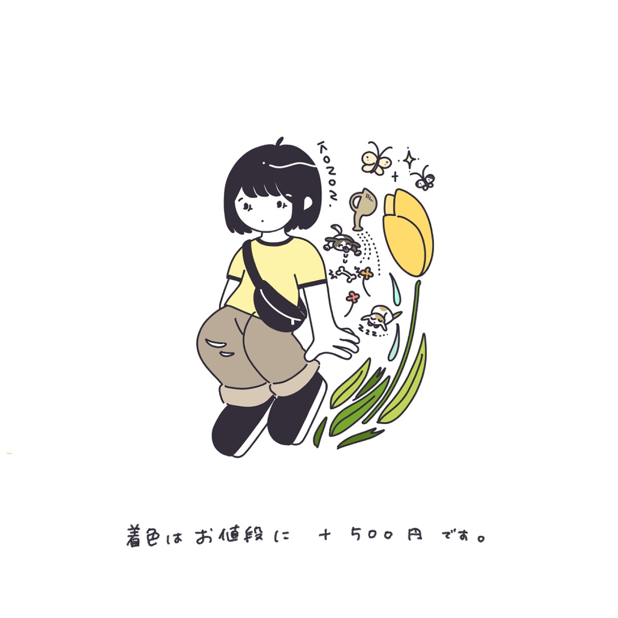 SNSでお使い頂けるアイコンをお描きします まぁるいシルエットのかわいいイラスト作成します。 イメージ5