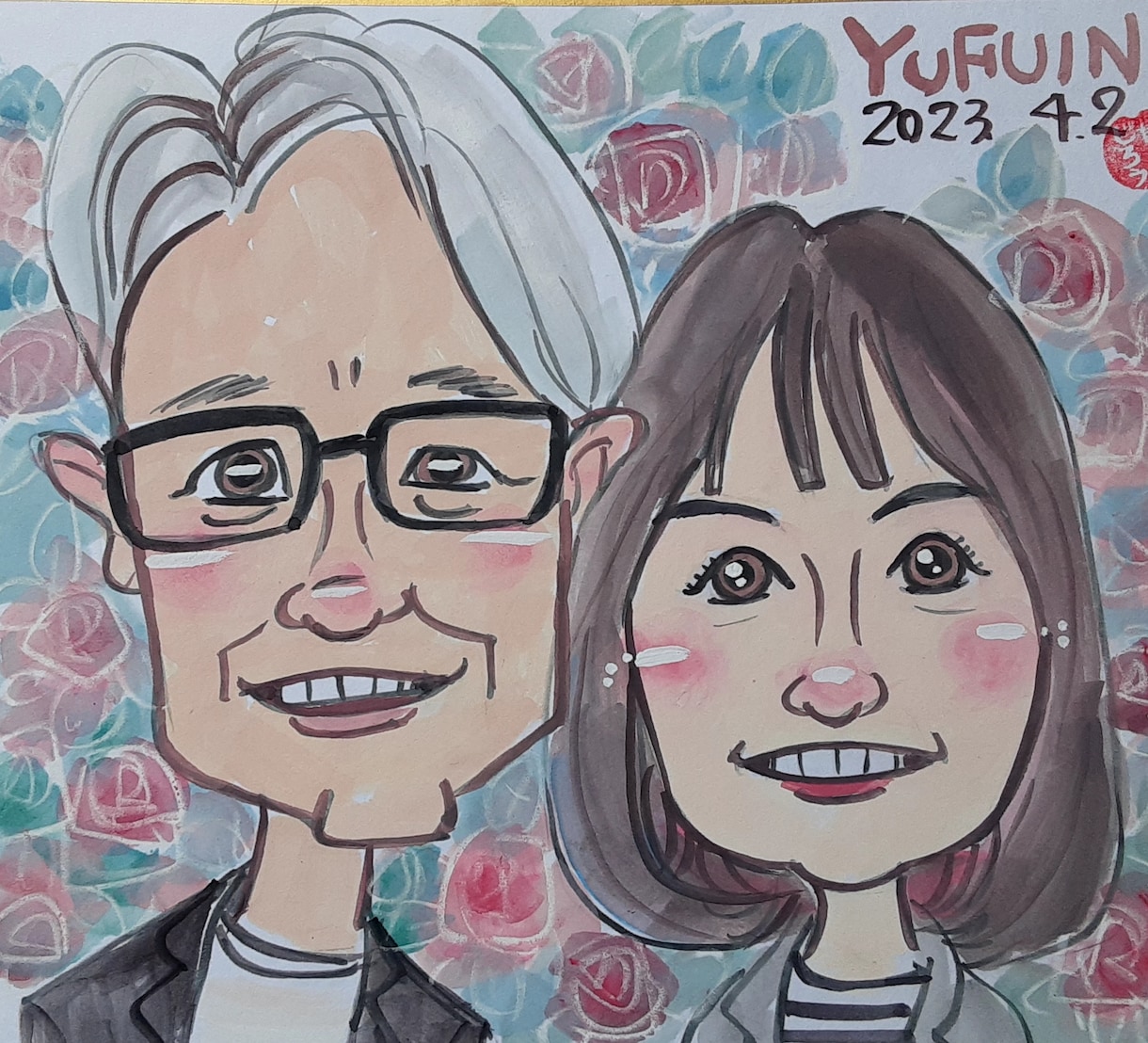 お写真から、似顔絵を描きます 素敵な思い出を似顔絵で残してみませんか? イメージ1