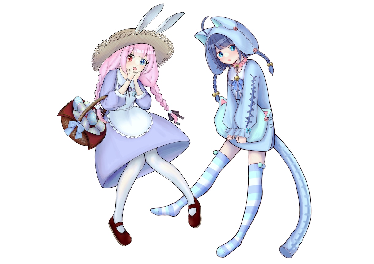 可愛い衣装の立ち絵制作いたします 女の子の身体を描くのが得意です！ イメージ4