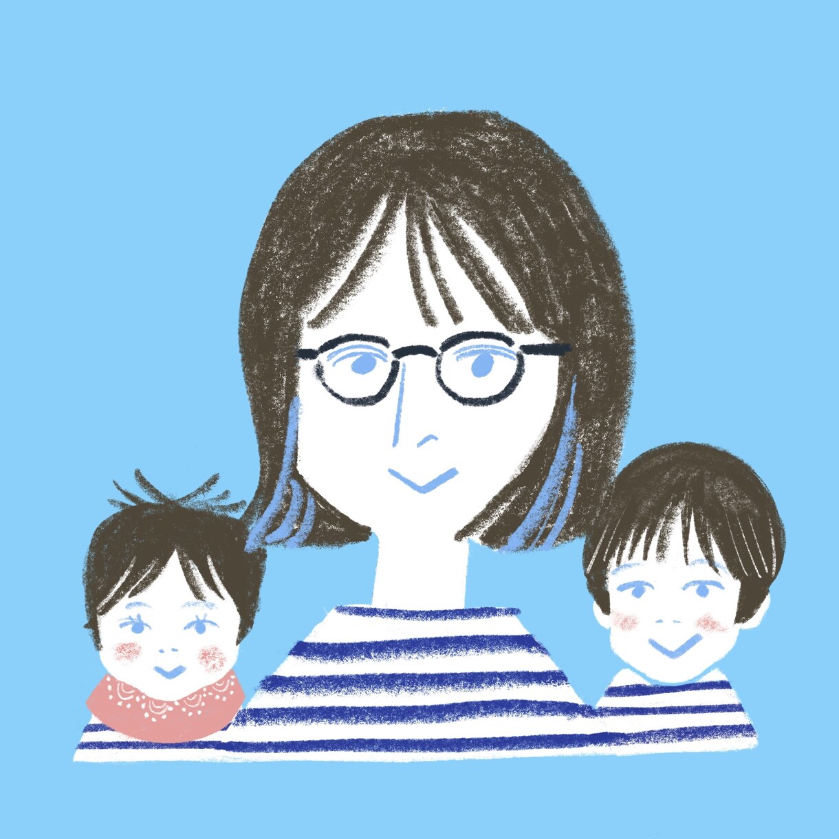 お気に入りを頭上に◎色鉛筆タッチで似顔絵描きます かたくない、ゆるい、楽しそう、親近感がモットーです。 イメージ3