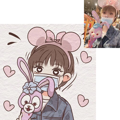 写真を元にかわいい似顔絵イラスト描きますます ☆アイコンや名刺、ブログなどに！ イメージ2