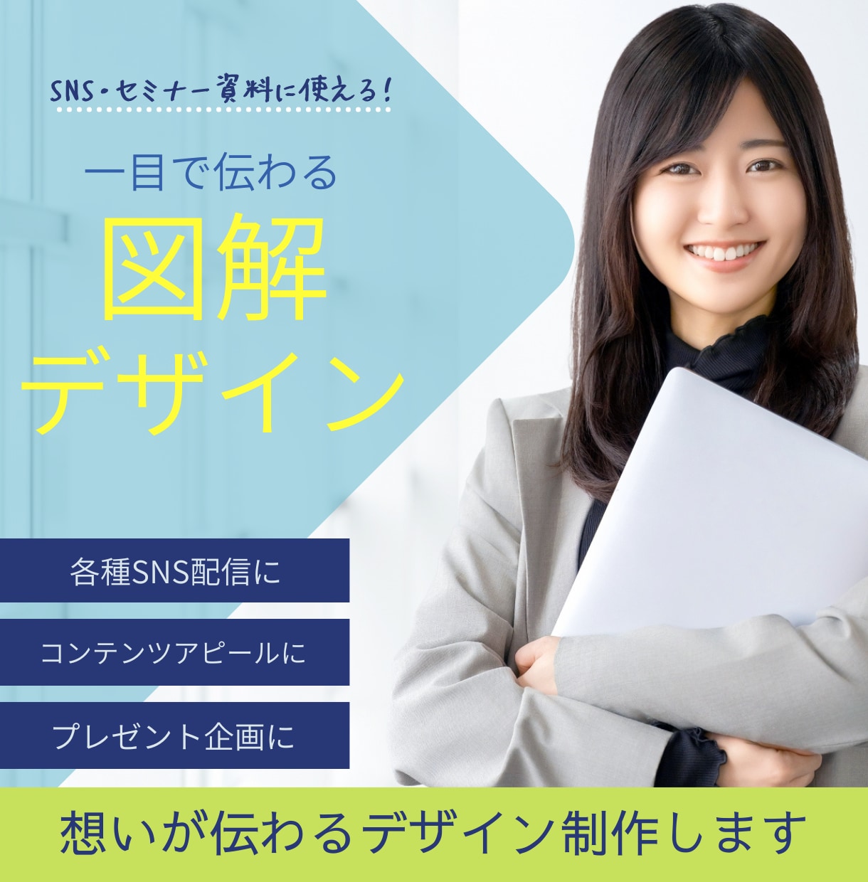 一目で伝わる図解デザイン制作します 伝わらない… そのお悩み、図解で解決しませんか？ イメージ1