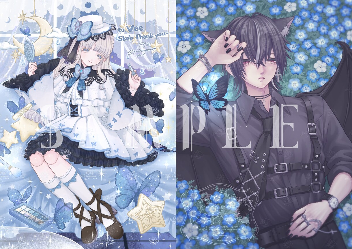 繊細で高クオリティなイラスト描きます 立ち絵や一枚絵などに！あなただけの特別な一枚を描きます⟡.· イメージ4