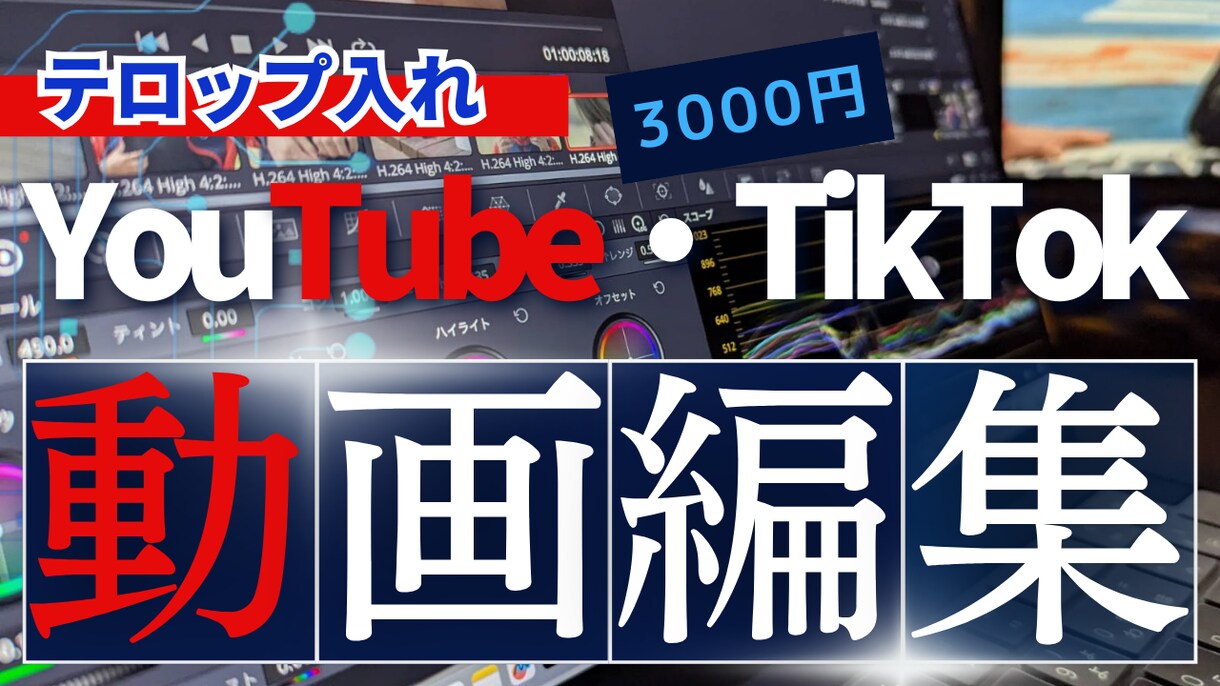 テロップ入力致します 低価格！高品質！最短３日で作成致します。 イメージ1