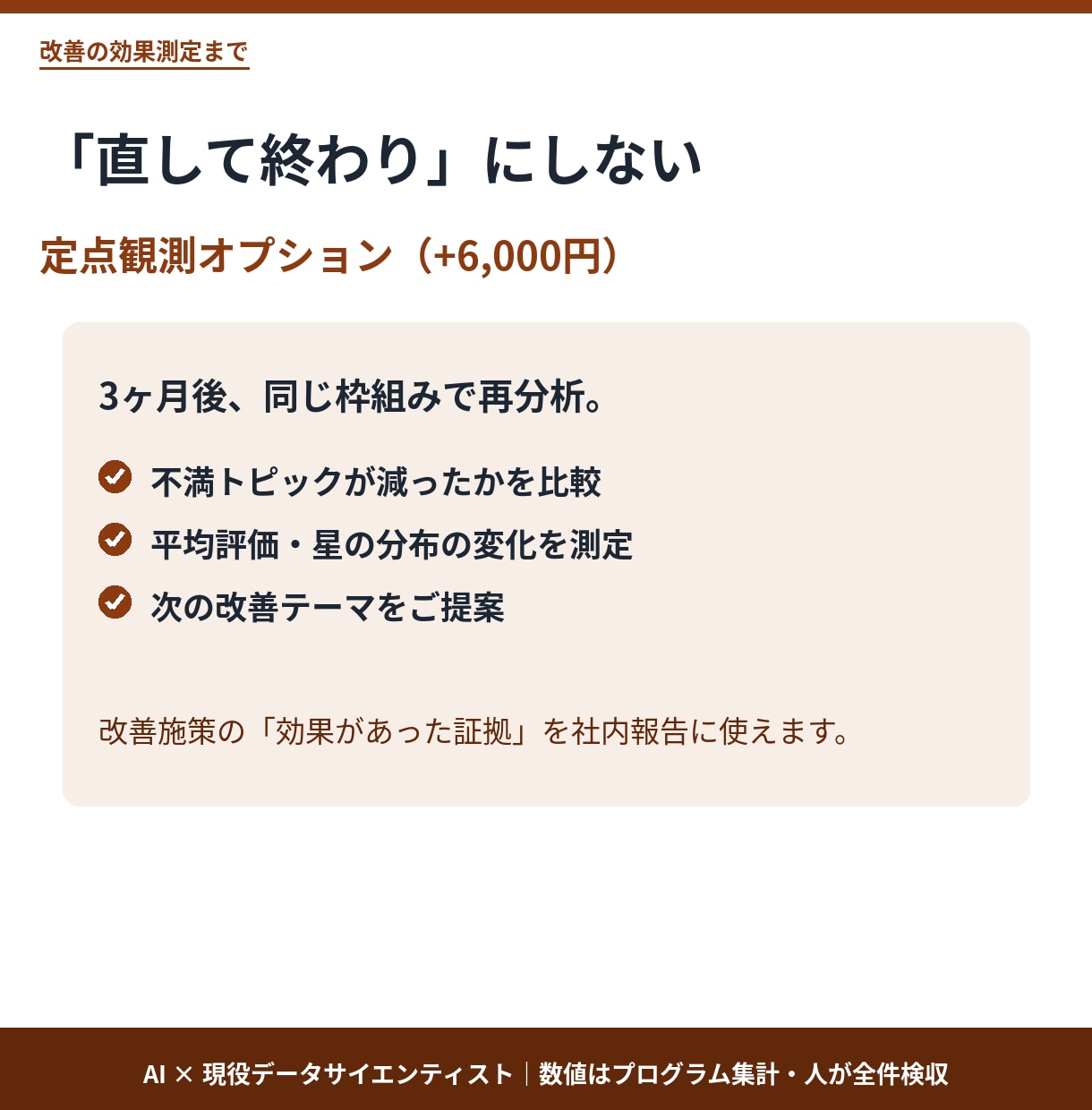 楽天・Amazonレビューを48時間で分析します お客様の不満と強みを見える化。次に直す一手がわかる イメージ9