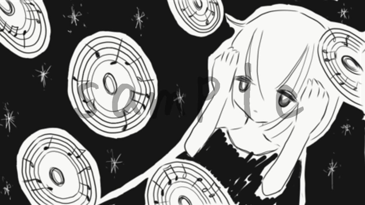 モノクロイラスト制作致します CDジャケット、小説挿絵、MVイラスト、待ち受け画像など イメージ2