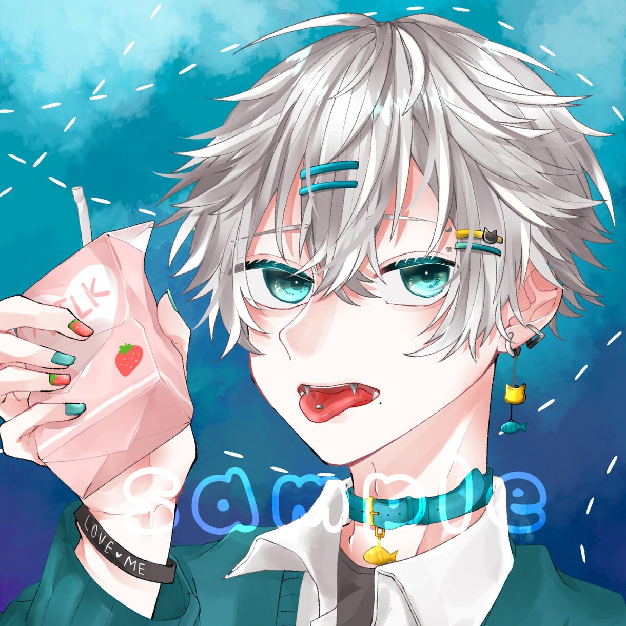 SNSで使えるアイコンなどのイラスト制作します ☁️一つ一つ丁寧に制作致します！☁️ イメージ6