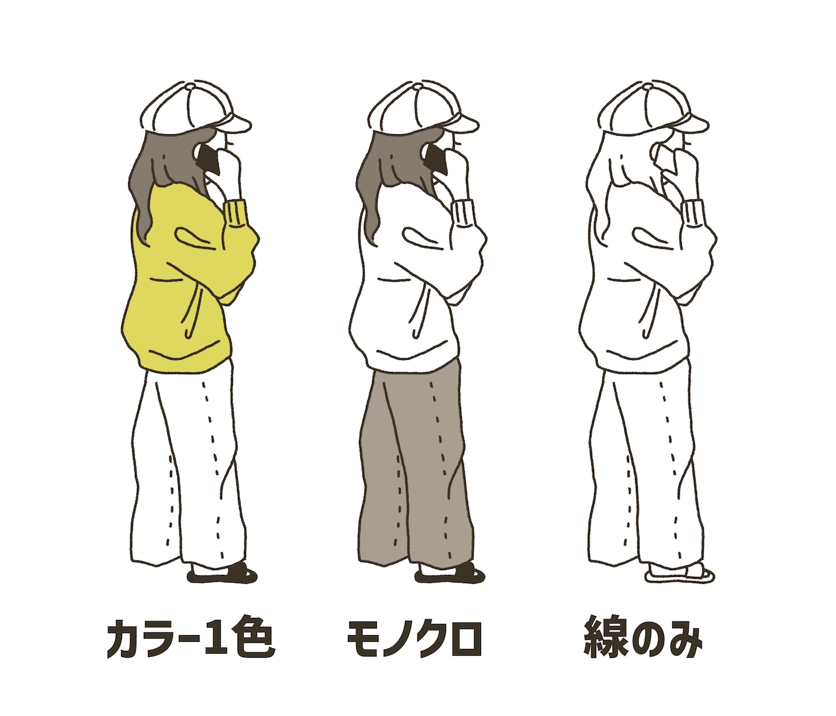 人物の写真を手書き風のイラストにします あなたや友達がイラストに！アイコンなどにどうぞ〜 イメージ2