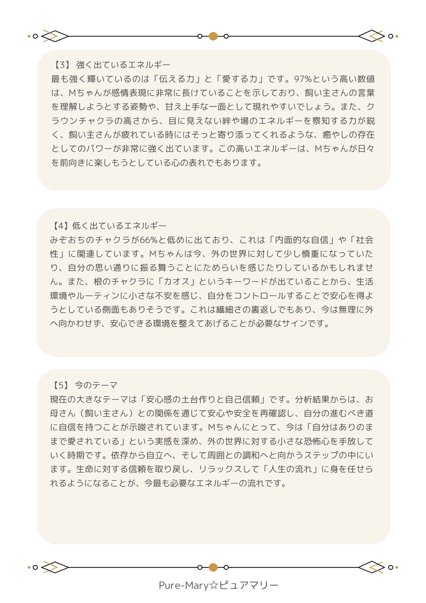 モニター募集★うちの子のオーラ診断＆波動調整します Healyでペットちゃんの今のエネルギー状態を分析 イメージ5