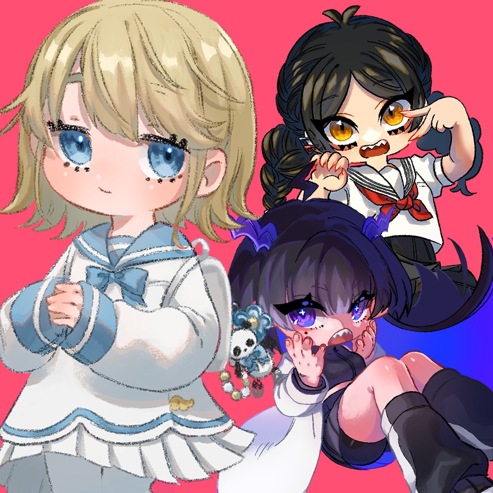ミニキャラいっぱい描きます 使い回しのきく、たくさんのミニキャラ達、いかがですか？ イメージ1