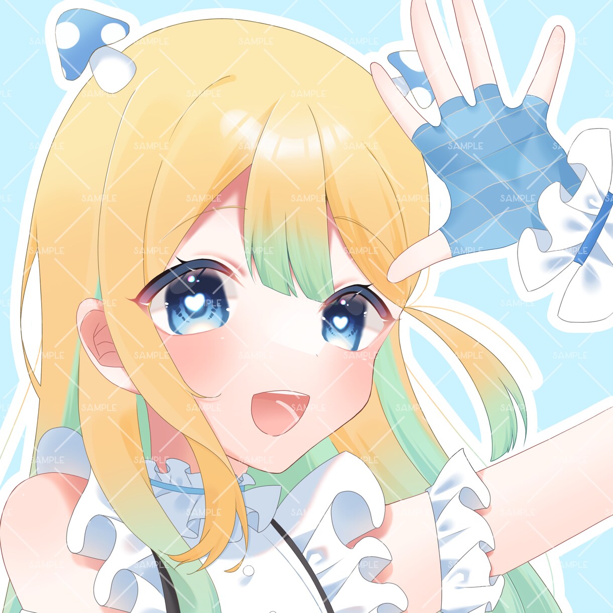 1枚絵、アイコン、サムネイル等お描きします かわいい系･病み系など幅広いジャンルに対応！ イメージ1