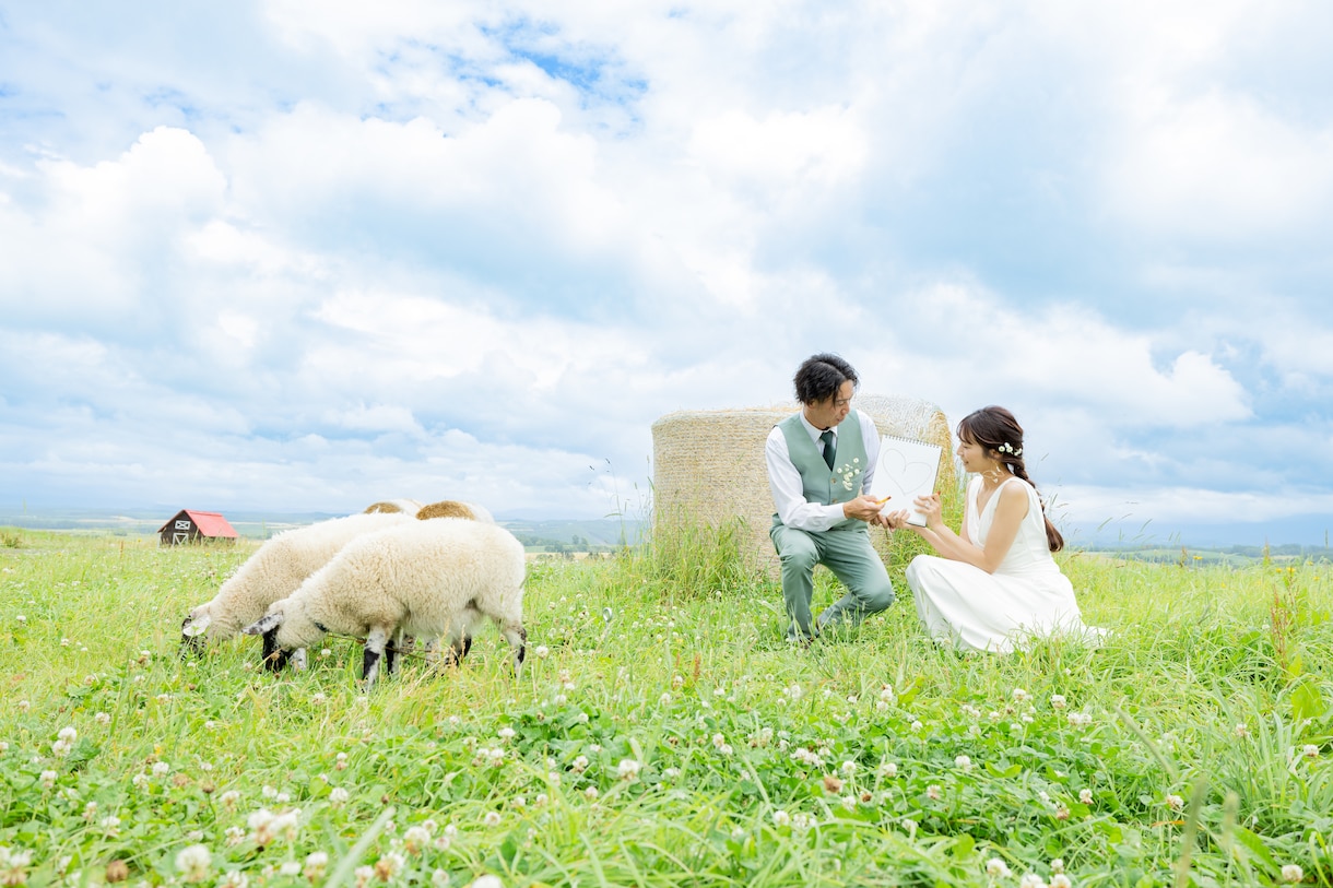 北海道ロケプラン✈️ウエディングフォトを撮影します 北海道の絶景で、心に残るウエディングフォト イメージ4