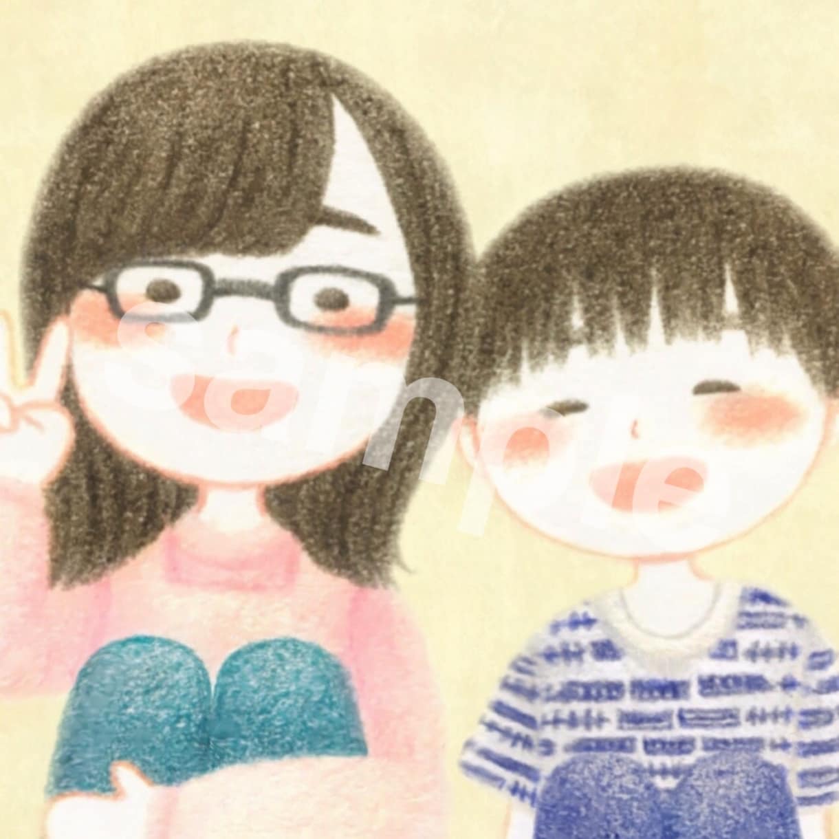 まんまるかわいい似顔絵を描きます 丁寧さとスピード感を大切にしてます◎ イメージ5