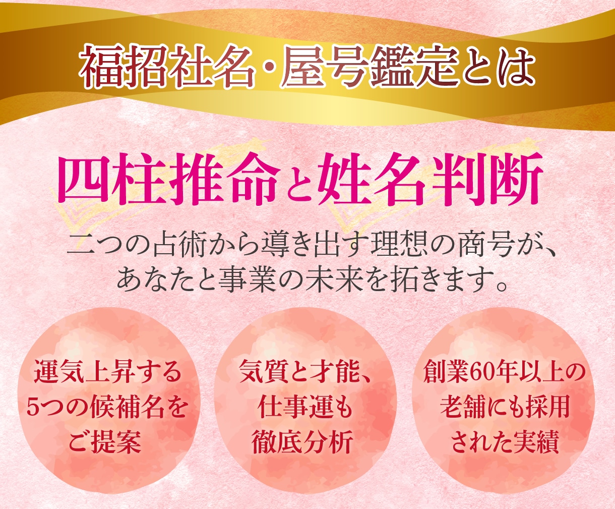 商売繁盛が叶う社名・屋号・ビジネスネーム鑑定します 理想のネーミングが決まるまで無制限の鑑定をします イメージ3