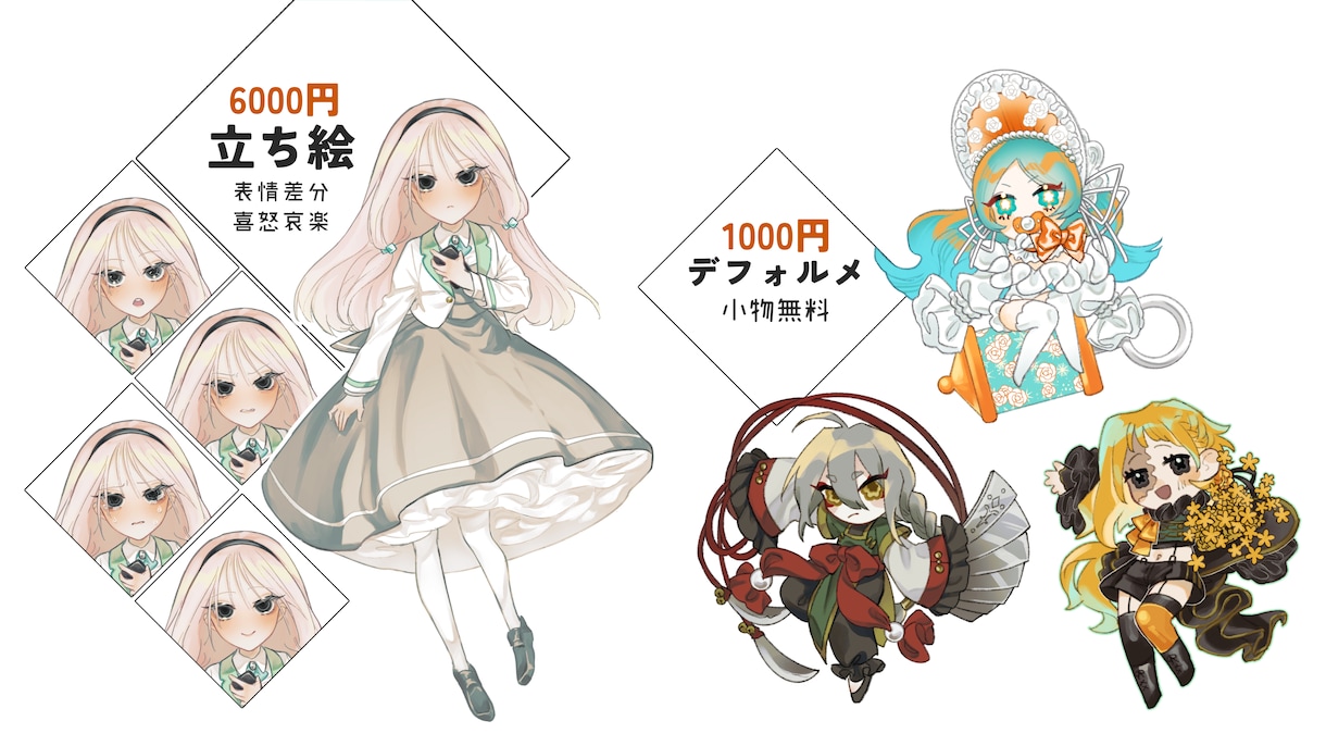 TRPGやゲームで使える立ち絵お描きします アナログ感が特別感を演出します イメージ2