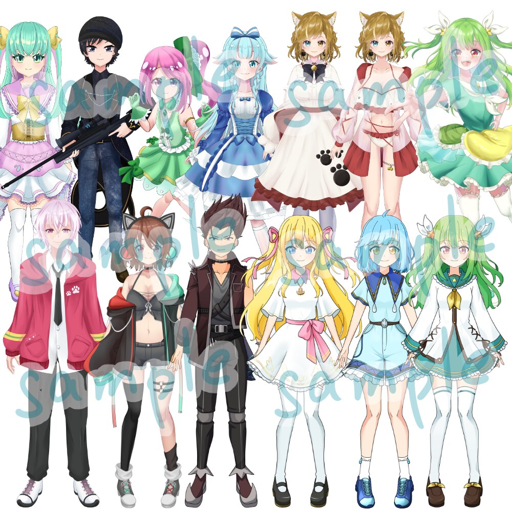 キラキラで可愛いイラスト描きます アイコン、ヘッダー、一枚絵など！用途に合わせておまかせあれ♪ イメージ7