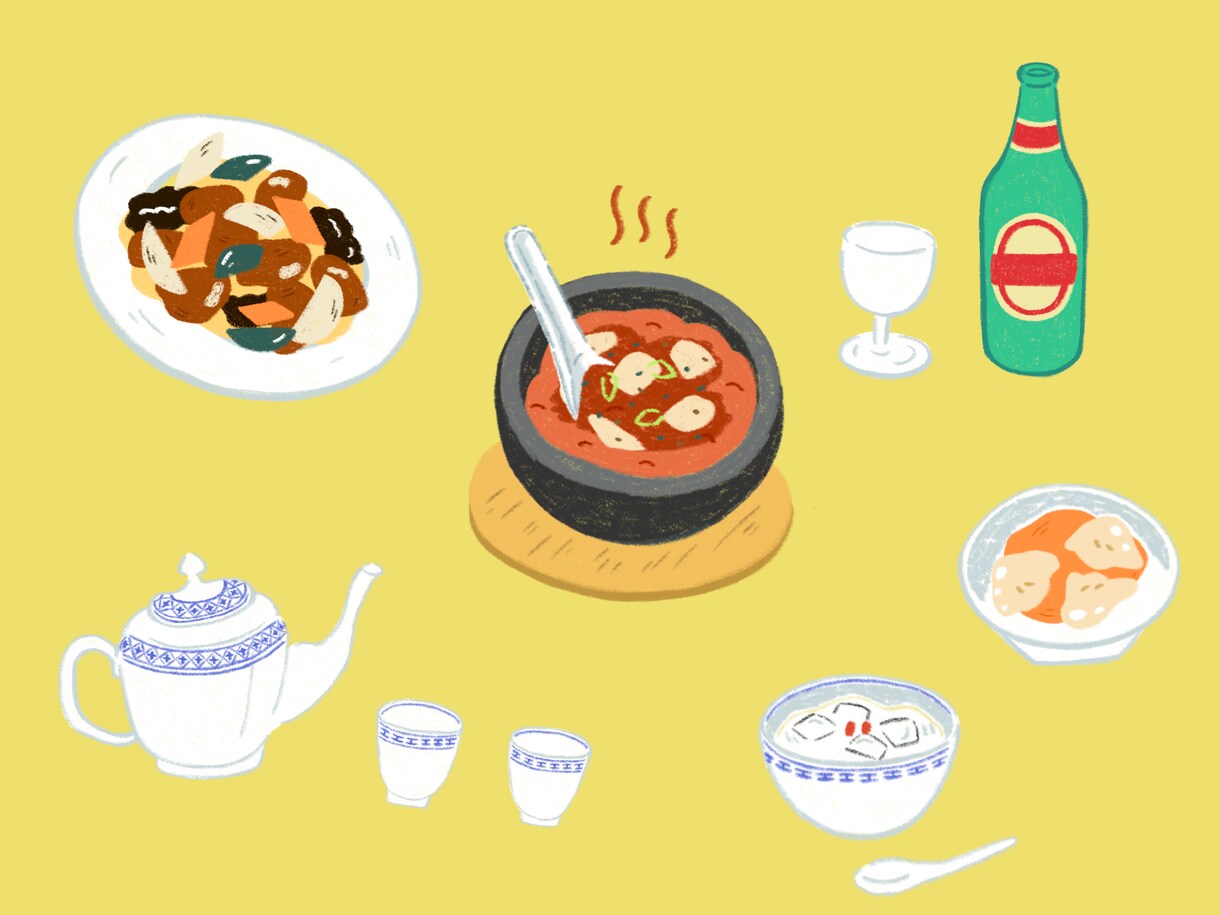 ポップでカラフルなイラスト描きます 線画、パステル、カラフル、植物、カフェ、人物 イメージ10