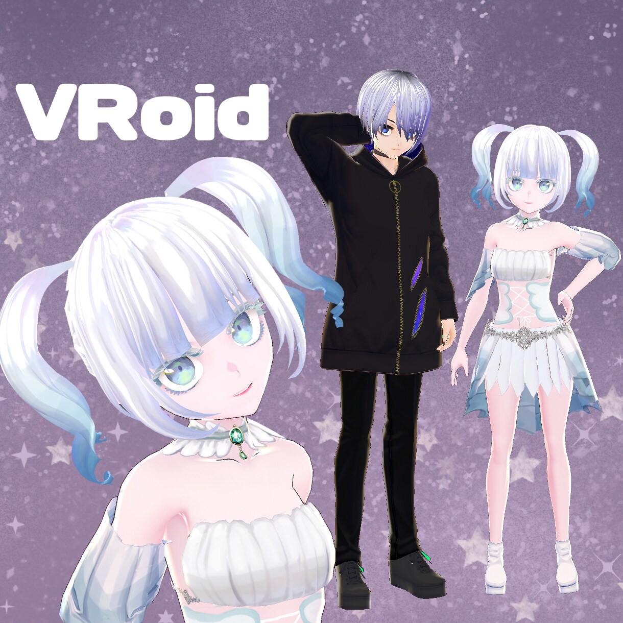 VRoidで3Dモデルアバターを作成いたします VRoid感の少ないモデルにも対応！ イメージ10