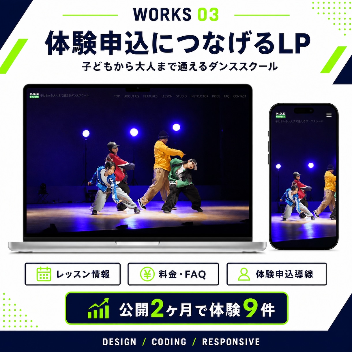広告なしで問い合わせにつながるLPを制作します 初期1.5万円｜集客導線まで考えたLP制作 イメージ3